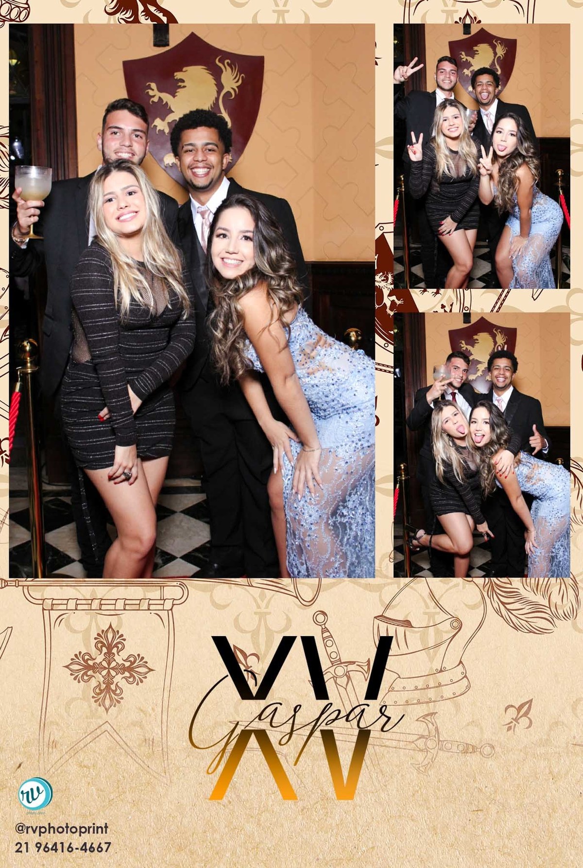 amigos posando para fotos