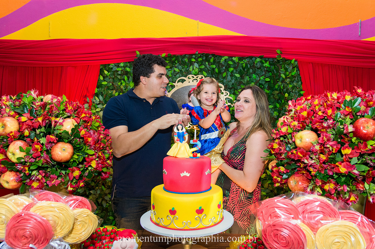 foto tirada por momentum photographia aniversario infantil em petropolis rj tema branca de neve