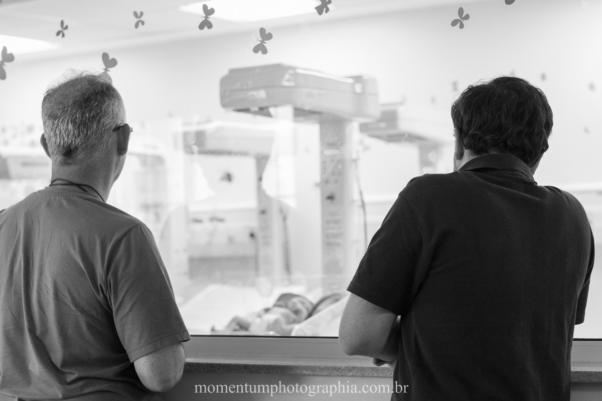 Foto tirada por Momentum Photographia na maternidade do Hospital Santa Teresa em Petrópolis, RJ