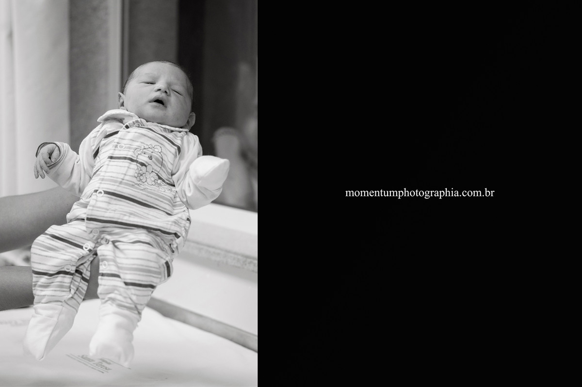 Foto tirada por Momentum Photographia na maternidade do Hospital Santa Teresa em Petrópolis, RJ