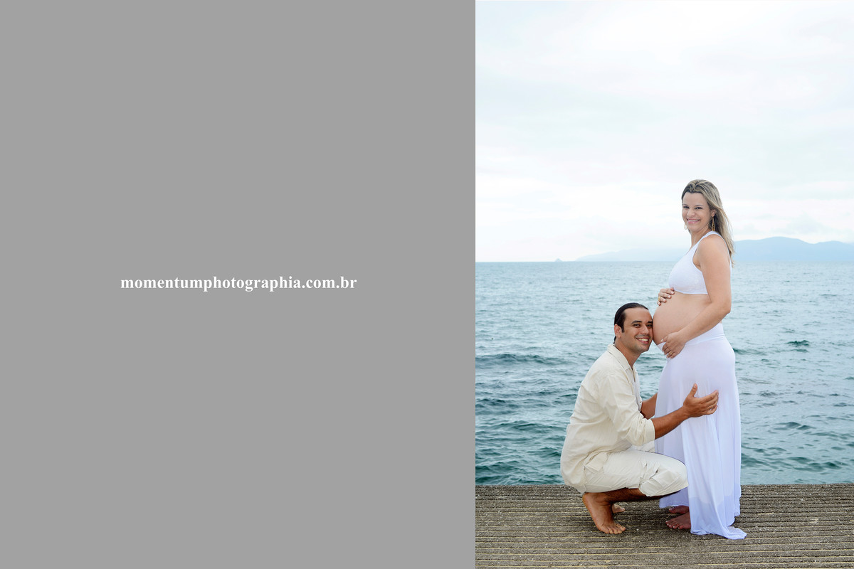 Fotos de grávida feitas por Momentum Photographia na praia de Mangaratiba, RJ
