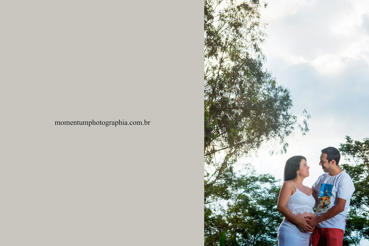 Foto de gestante grávida tirada pela Momentum Photographia em Petrópolis - RJ cachoeira