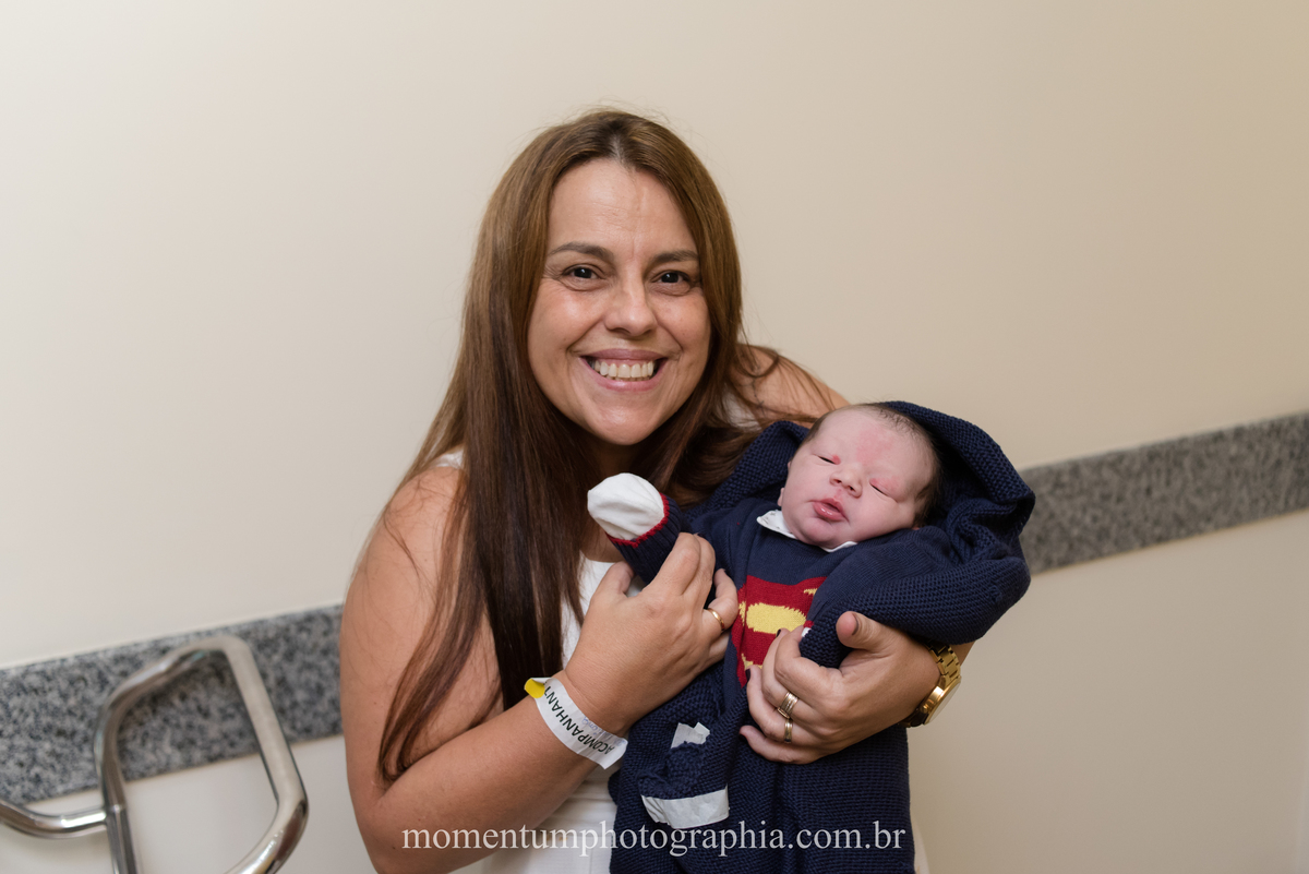 Fotografia de parto hospital Unimed Petropolis, RJ. Foto de Momentum Photographia. 