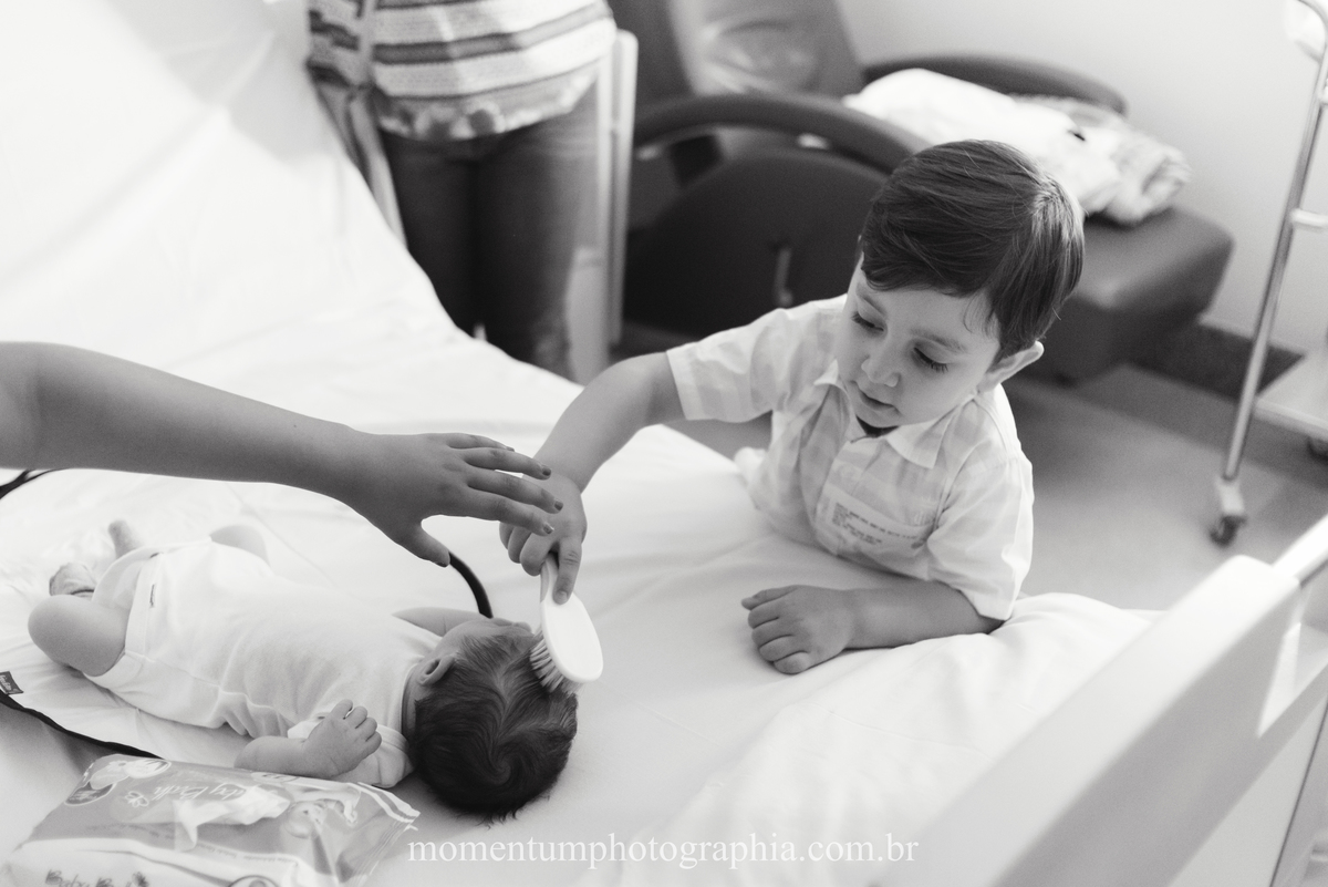 Fotografia de parto hospital Unimed Petropolis, RJ. Foto de Momentum Photographia. 