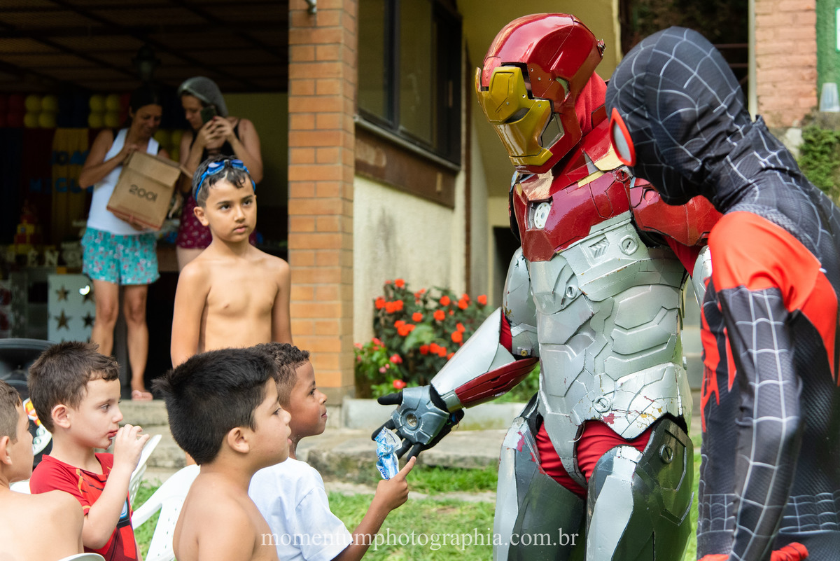 aniversário infantil, homem de ferro, fotografia infantil, festa homem de ferro, petropolis, momentum photographia