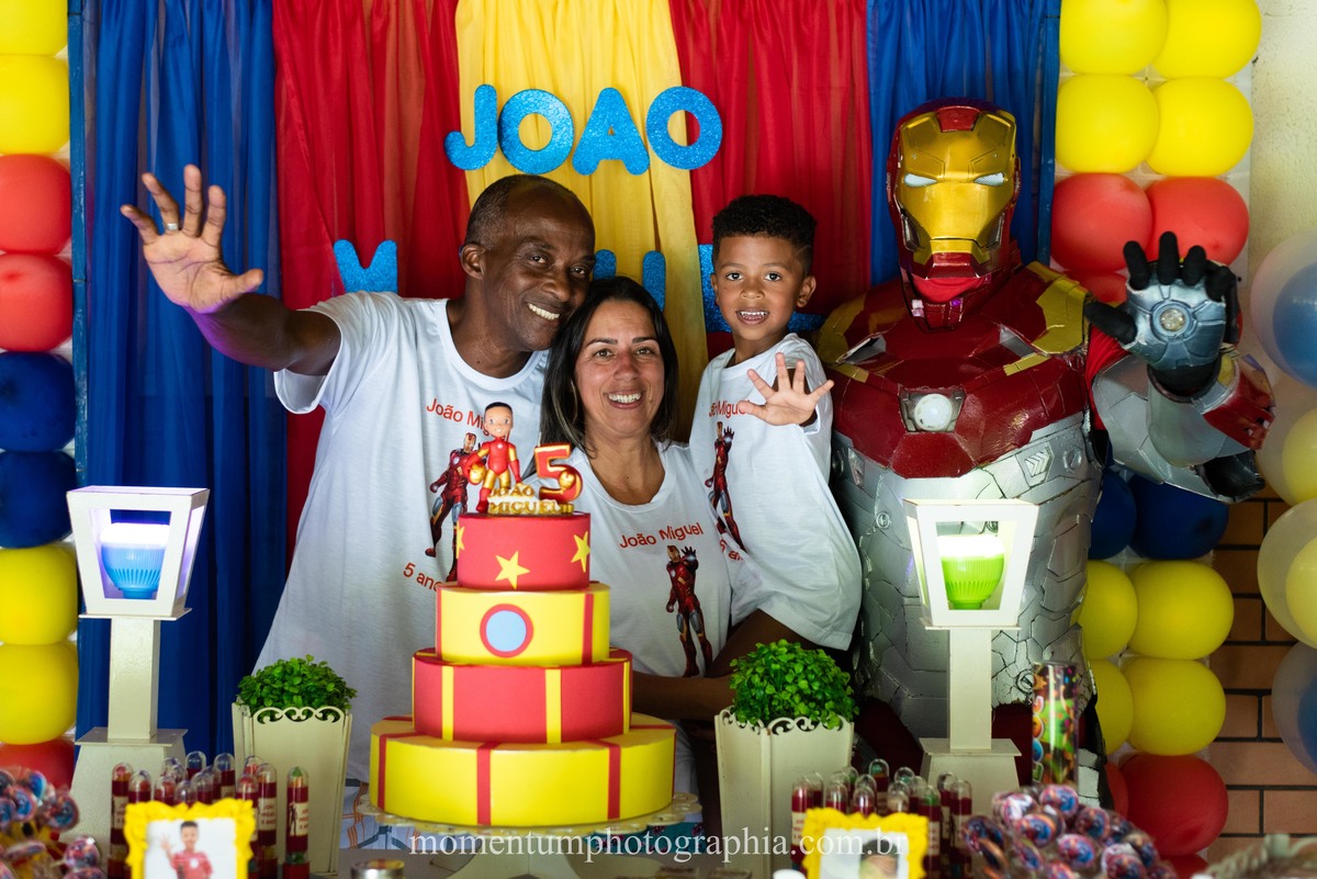 aniversário infantil, homem de ferro, fotografia infantil, festa homem de ferro, petropolis, momentum photographia