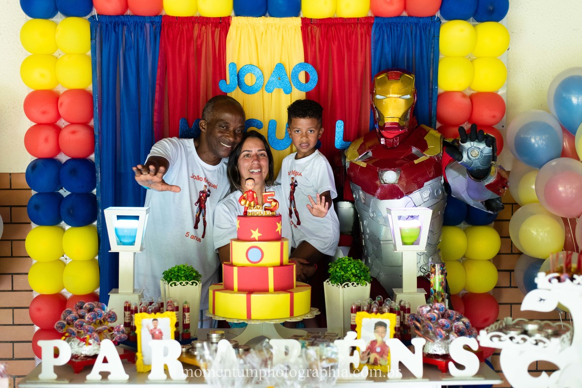 aniversário infantil, homem de ferro, fotografia infantil, festa homem de ferro, petropolis, momentum photographia
