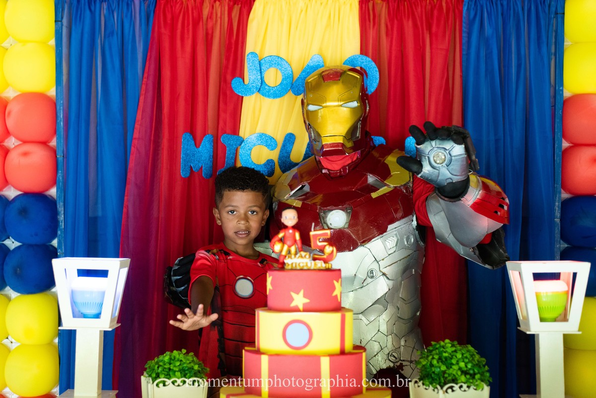aniversário infantil, homem de ferro, fotografia infantil, festa homem de ferro, petropolis, momentum photographia