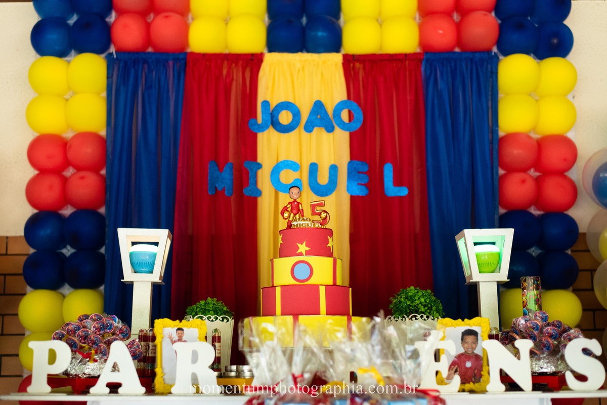 aniversário infantil, homem de ferro, fotografia infantil, festa homem de ferro, petropolis, momentum photographia