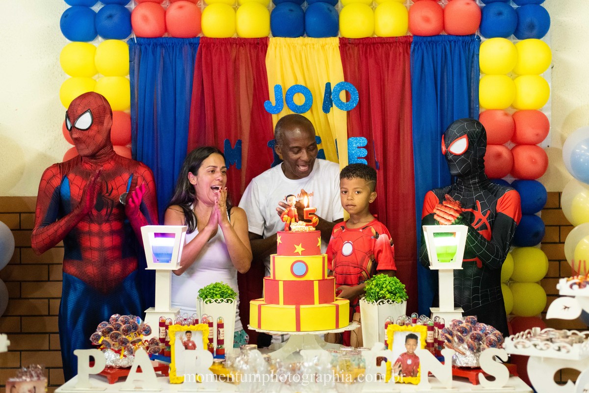 aniversário infantil, homem de ferro, fotografia infantil, festa homem de ferro, petropolis, momentum photographia