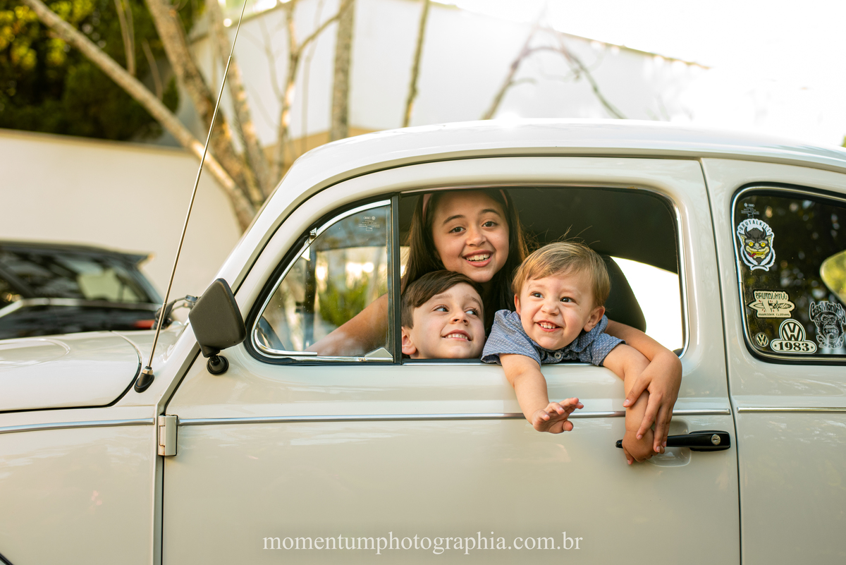 ensaio infantil, ensaio fusca, momentum photographia, petropolis, ensaio de família