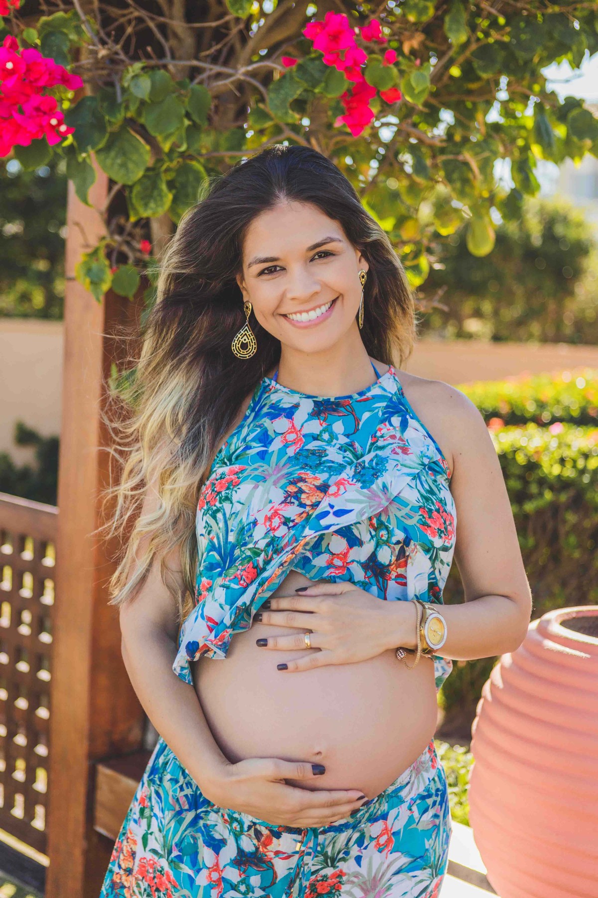 ensaio gestante linha verde