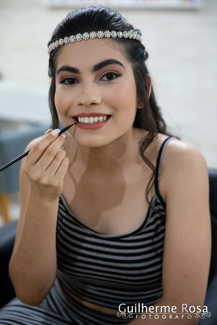 15 anos da Fernanda Oliveira-Salão paroquial Belém Novo