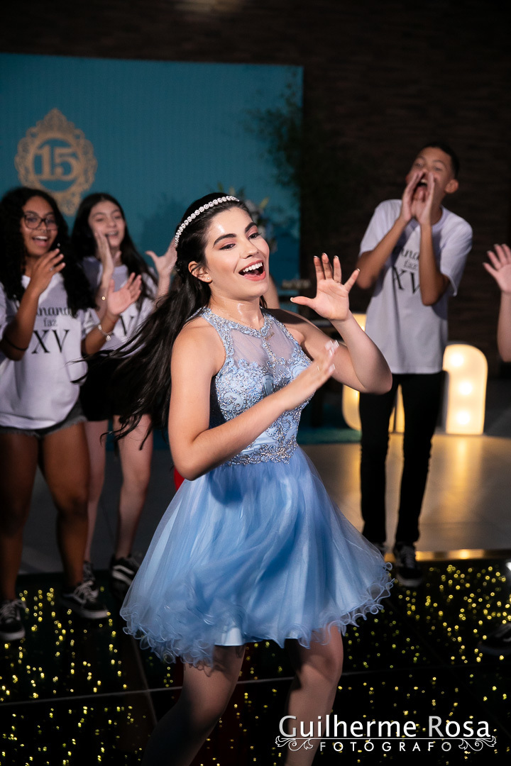 15 anos da Fernanda Oliveira-Salão paroquial Belém Novo