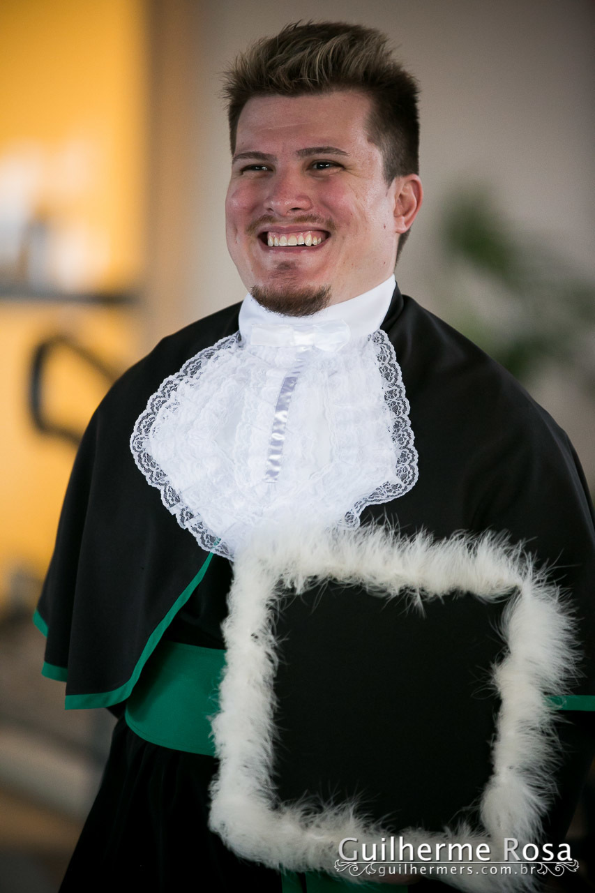 Felipe Jacomeli Machado, se formou em fisioterapia na  Ipa, colação na Sogipa e a recepção para seus convidados na  pizzas e festas Cidade Alta Poa.
-guilhermers