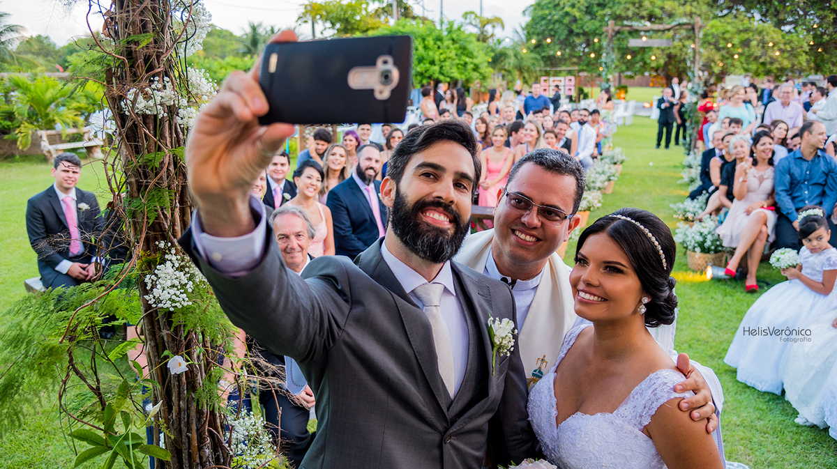 selfie com o padre