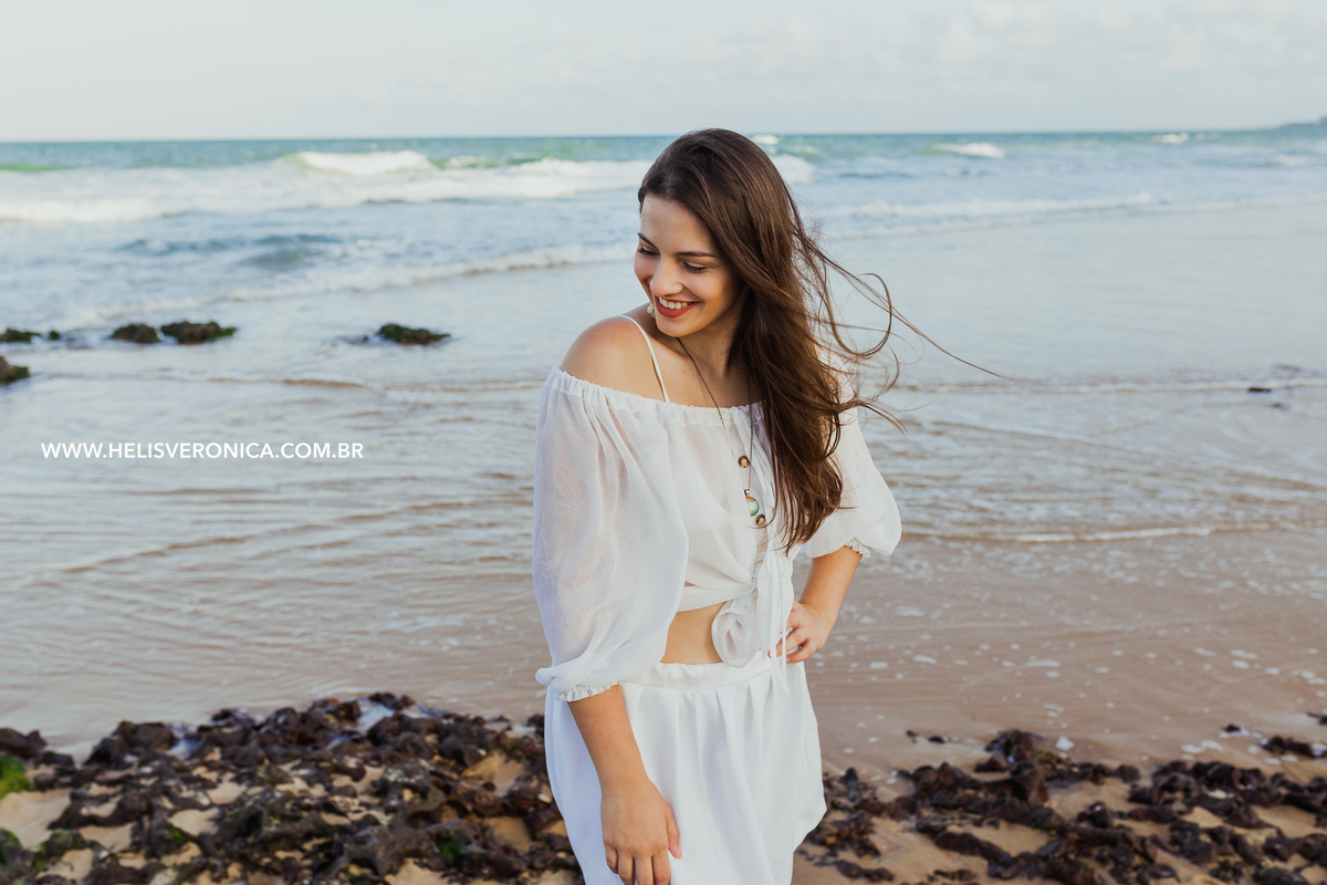 ensaio 15 anos na praia  natal rn
