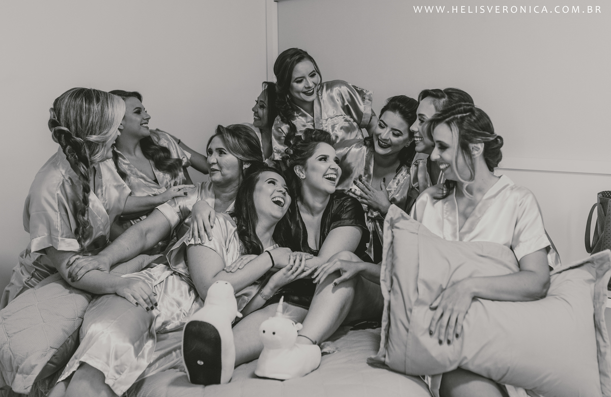making of noiva com madrinhas