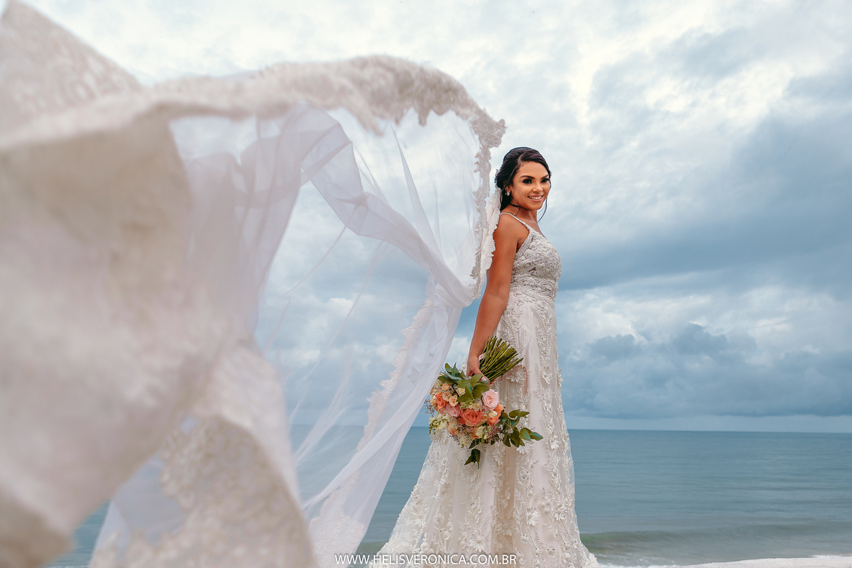 fotos na praia de noiva