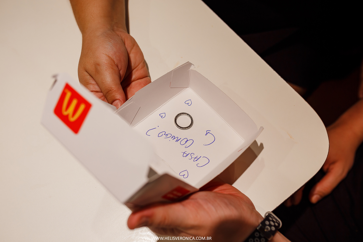 pedido de casamento no mc donalds