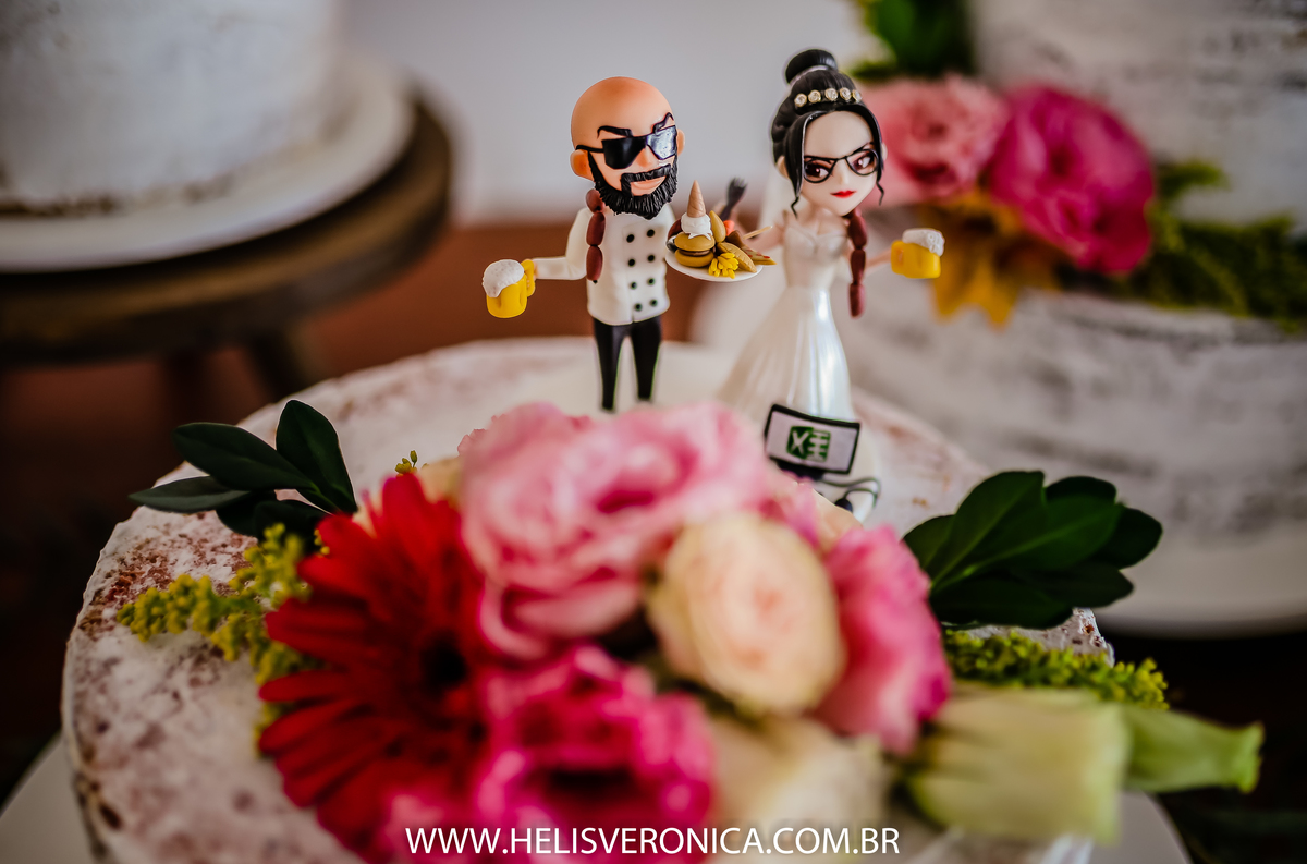 topo de bolo de casamento