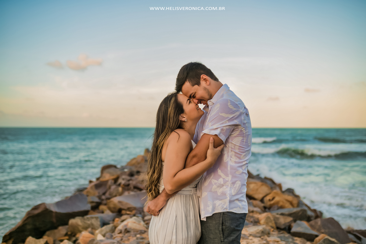 ensaio de casal na praia