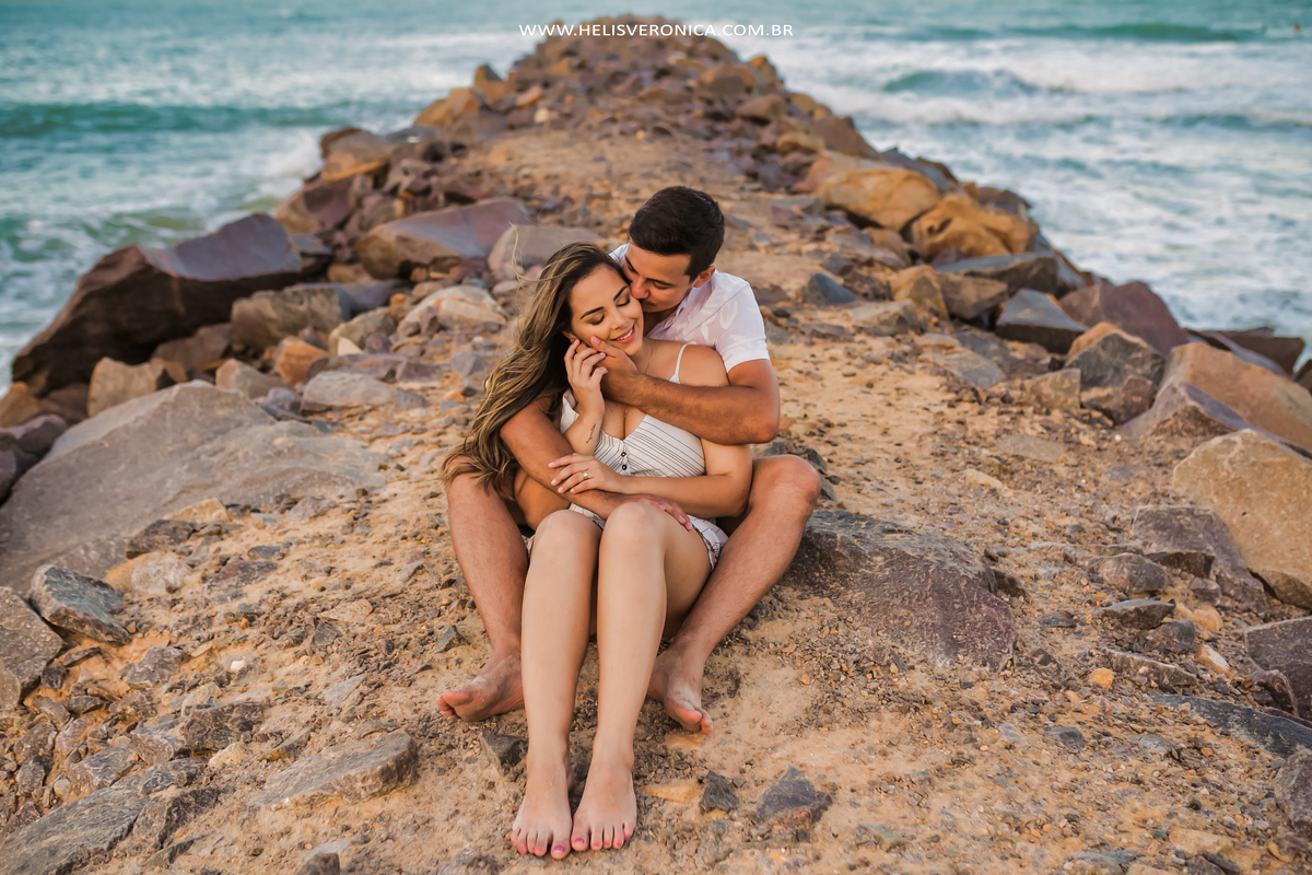 ensaio de casal na praia
