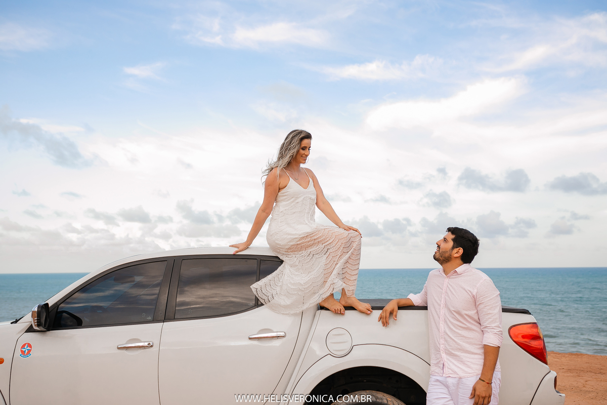 ensaio de casal na praia