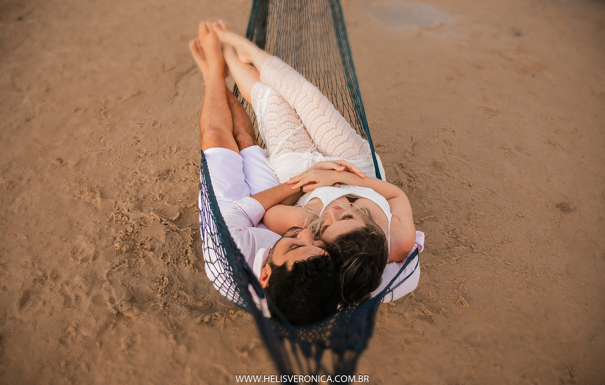 ensaio de casal na praia