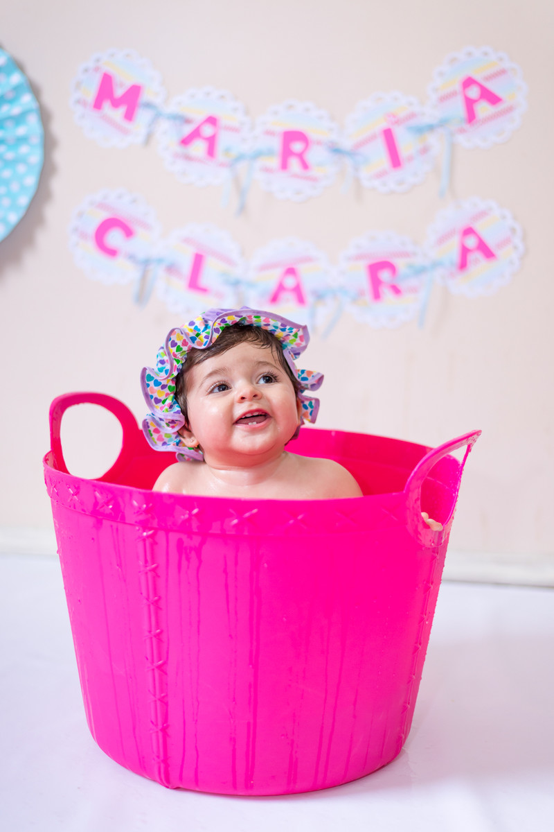 maria clara e o bolo no ensaio smash the cake