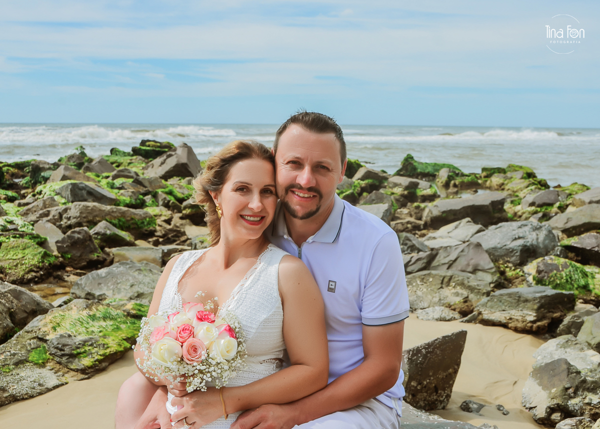 Ensaio casal+praia de Torres+Tina Fon Fotografia+bodas de prata