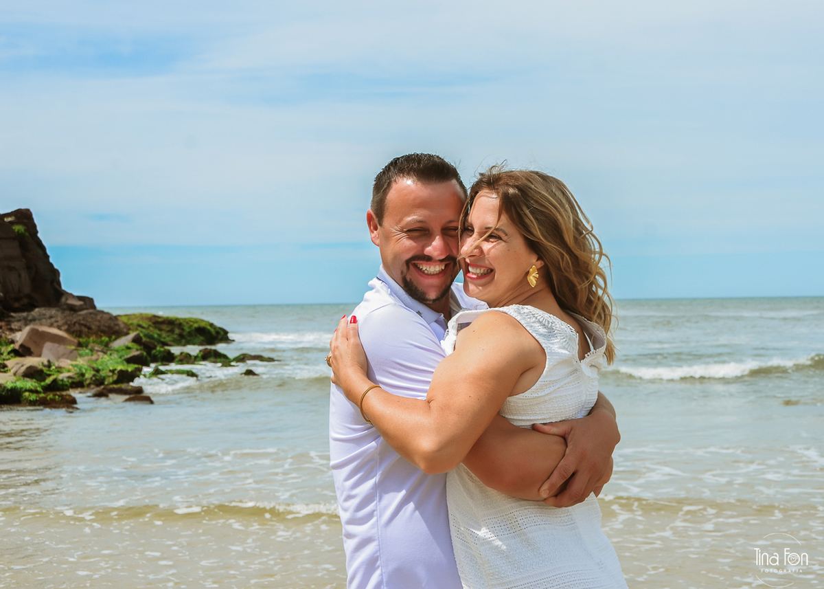 Ensaio casal+praia de Torres+Tina Fon Fotografia+bodas de prata