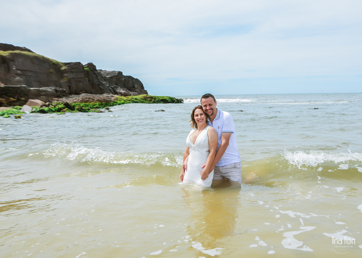 Ensaio casal+praia de Torres+Tina Fon Fotografia+bodas de prata