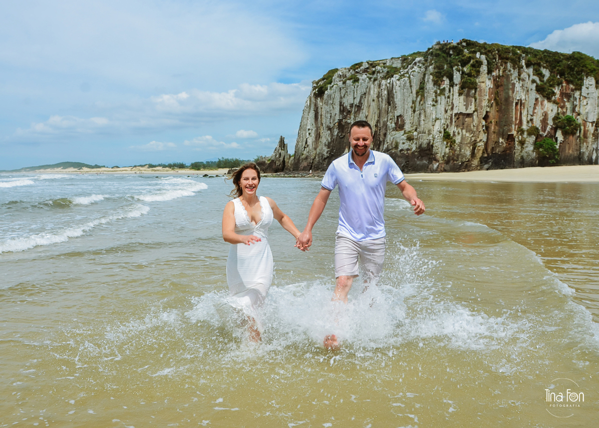 Ensaio casal+praia de Torres+Tina Fon Fotografia+bodas de prata