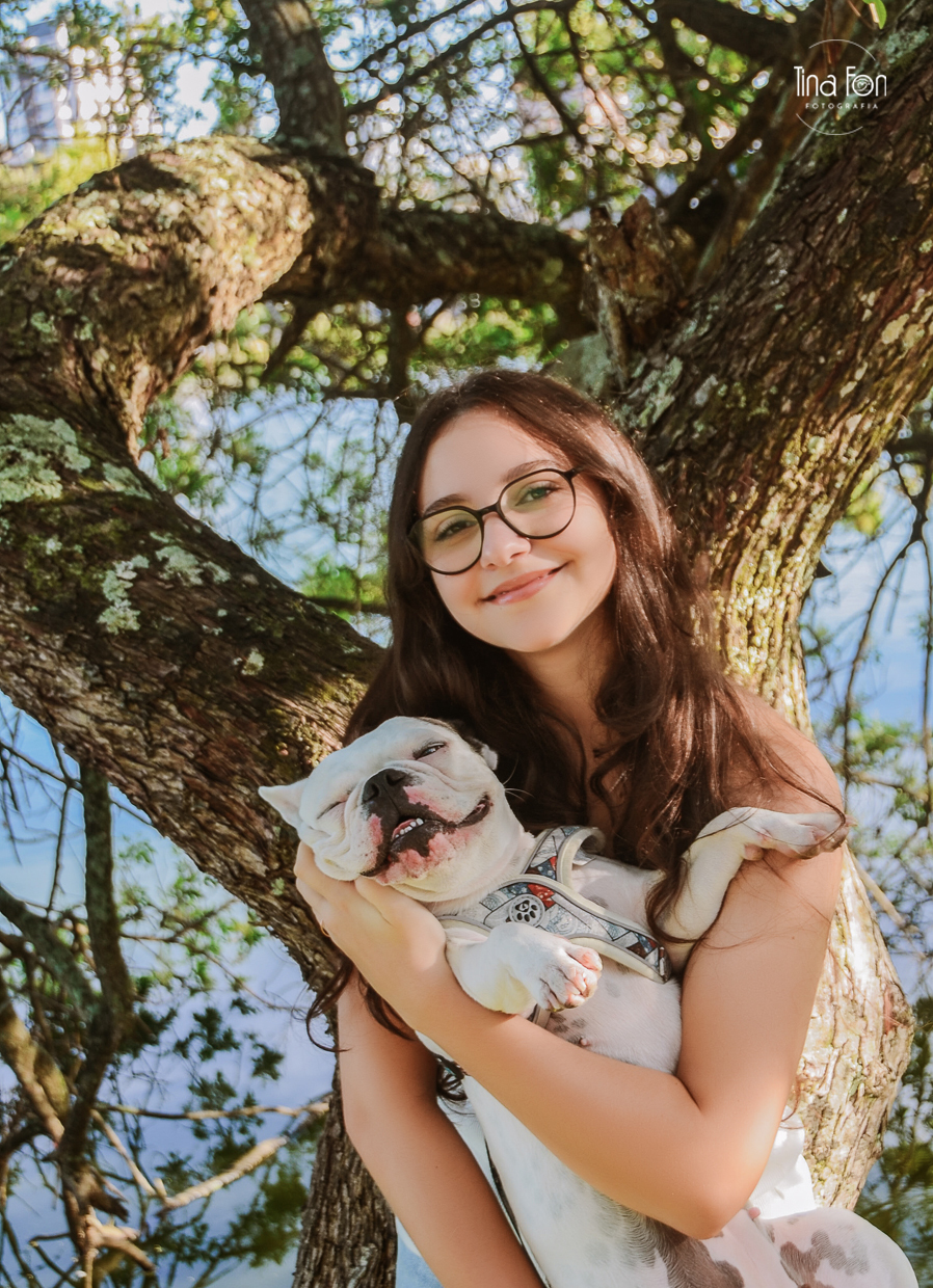 Tina Fon fotografia +ensaio na praia de Torres+15 anos+dog+pet