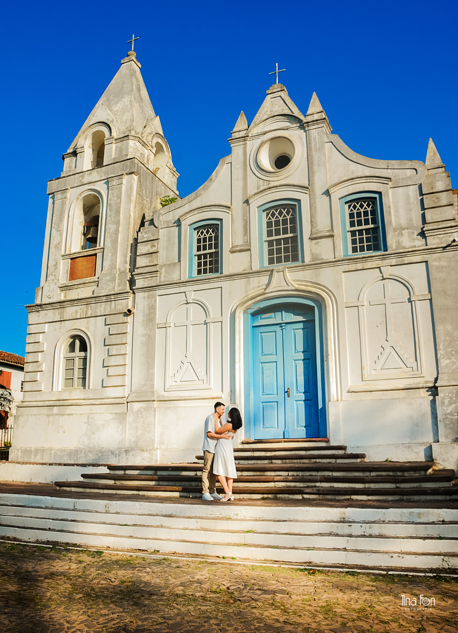 pre wedding+tina fon fotografia+torres+ensaio casal +igreja são domingos