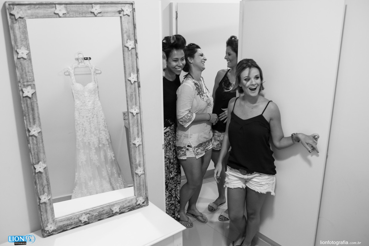 bride madrinhas vestido de noiva making of