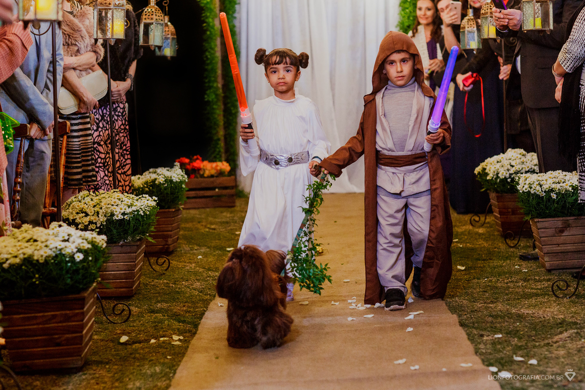 Casamento com tema Star Wars - casamento no campo - lion fotografia - fotografo de casamento em sao roque - estrada do vinho - kombi casamenteira - casamento