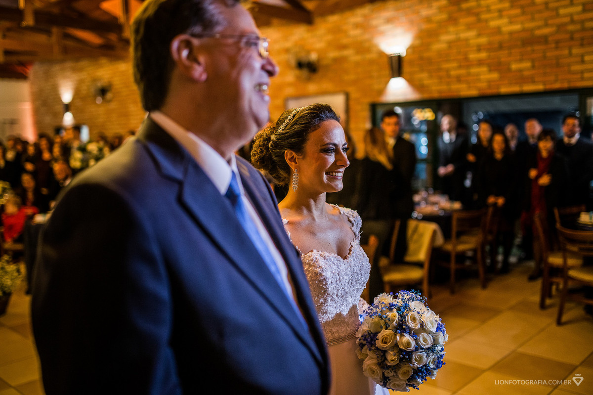 cerimonia de casamento no restaurante