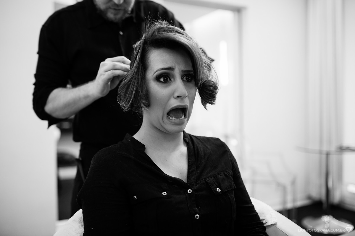 Thamiris sempre com suas caras e bocas hilárias durante o making-of