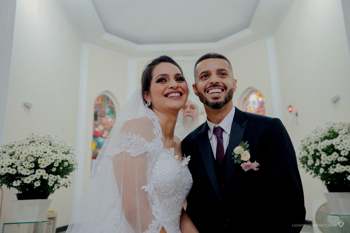 reação dos noivos ao verem a entrada do pajen