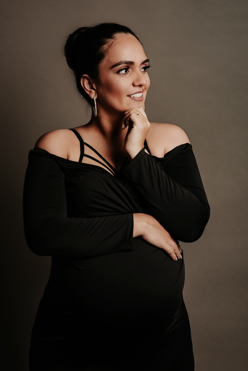 Foto gestante para quadro.