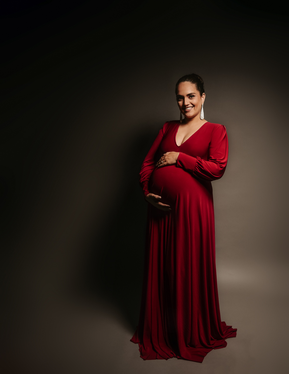 Foto de grávida em Goiânia. 