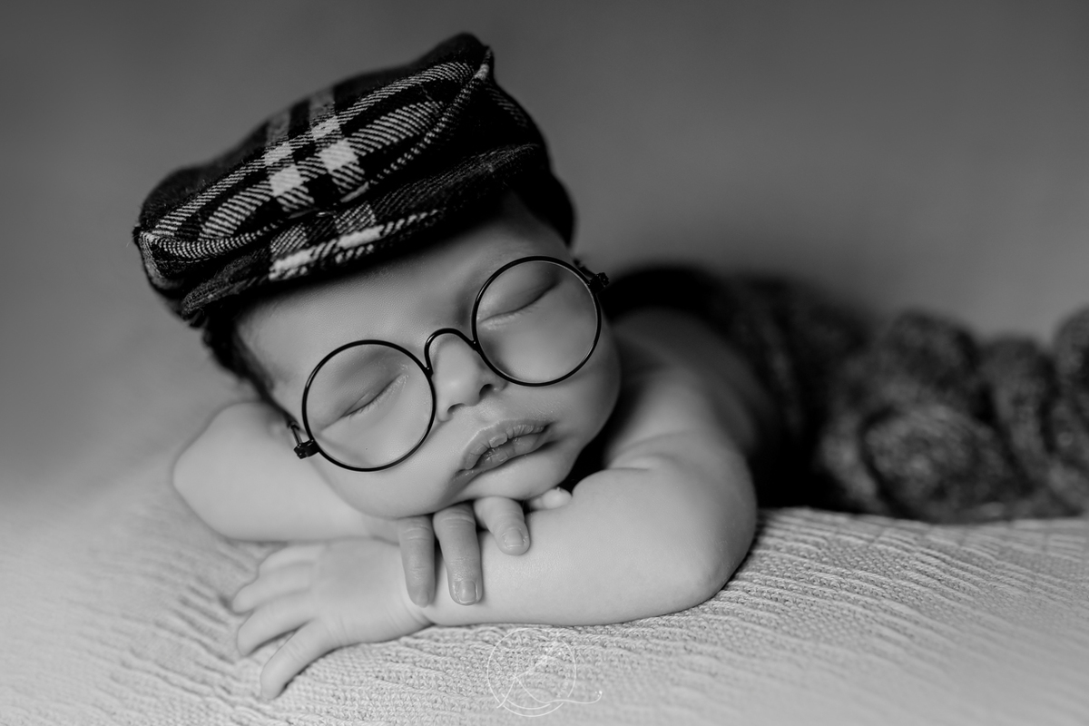 foto com óculos e boina