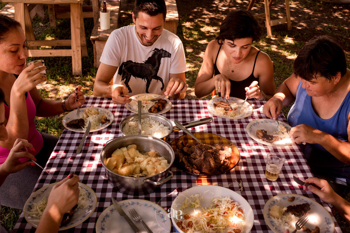 almoço de formatura no interior