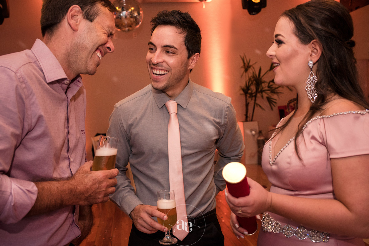 recepção animada na formatura