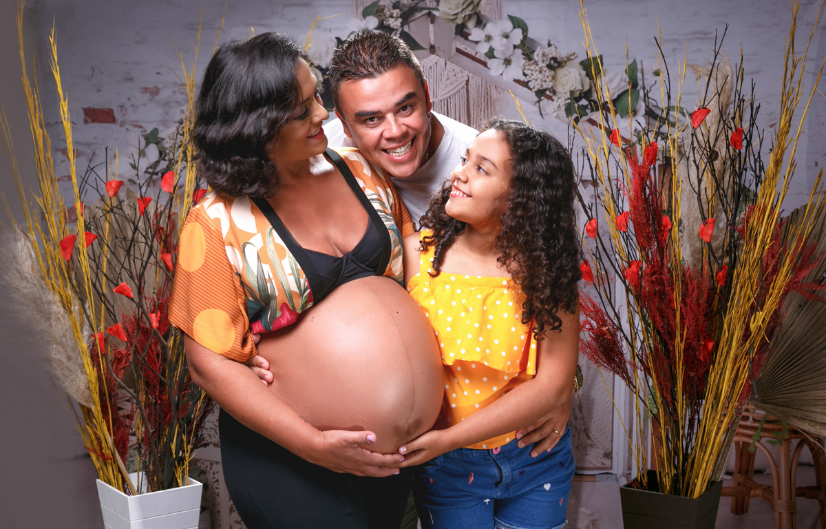 book fotográfico gestante em estúdio-rj