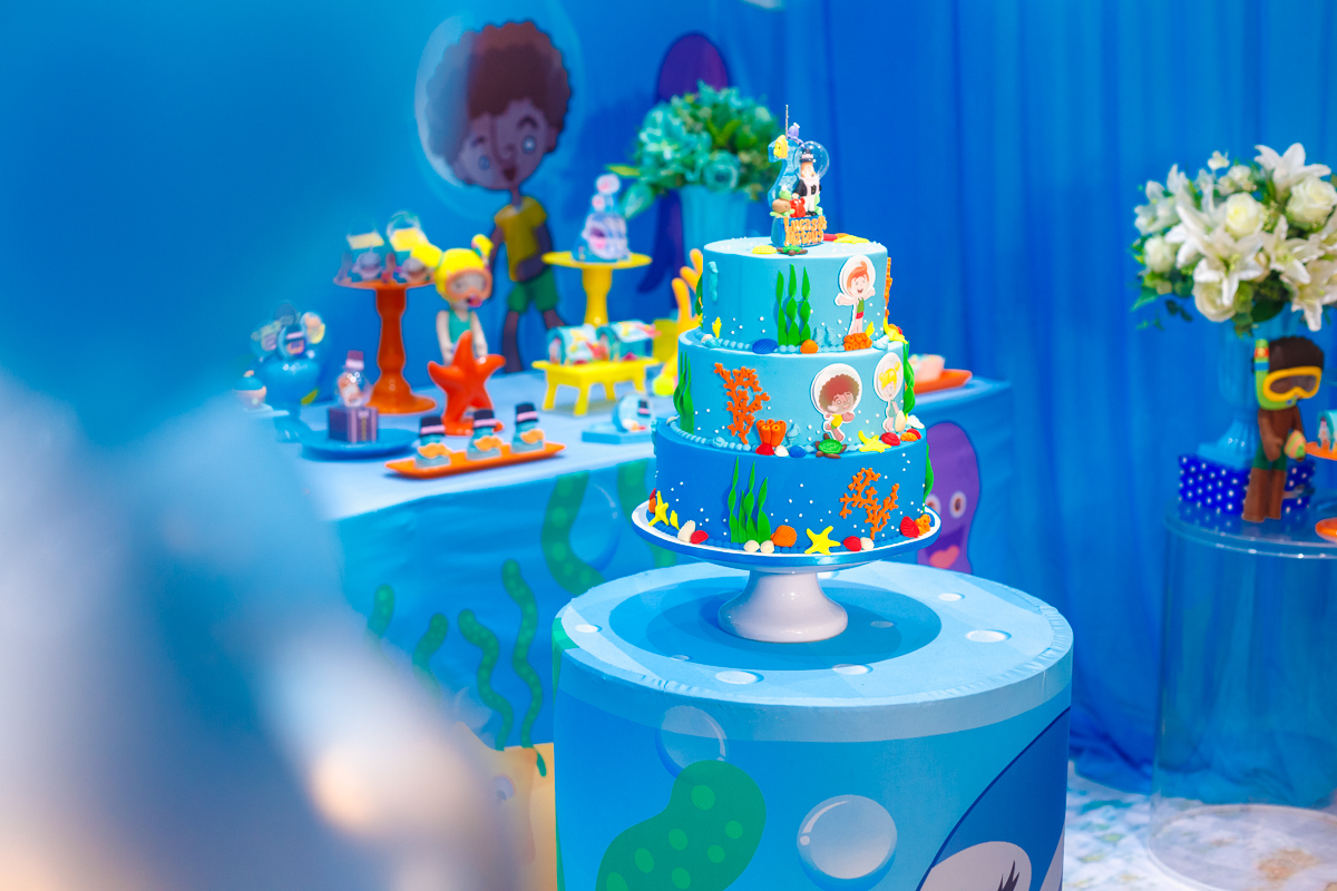 decoração mundo bita fundo do mar