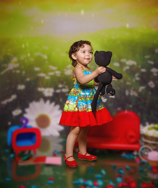 ensaio temático-book fotográfico infantil-gato-