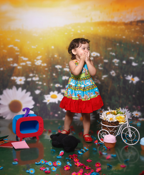 book fotográfico infantil 2 anos da Lisa- temático-Lisa Simpson 